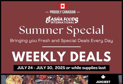 Basha Foods International Flyer July 24 to 30