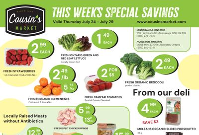 Cousin's Market Flyer July 24 to 29