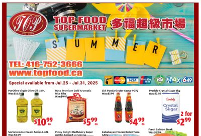 Top Food Supermarket Flyer July 25 to 31