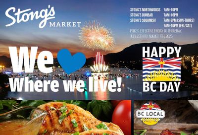 Stong's Market Flyer July 25 to August 7