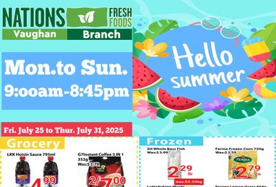 Nations Fresh Foods (Vaughan) Flyer July 25 to 31