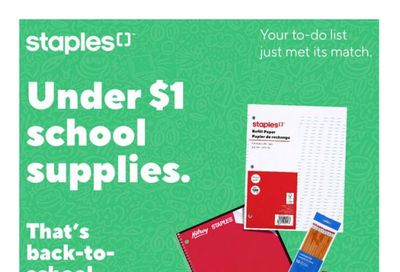 Staples Flyer July 25 to 31