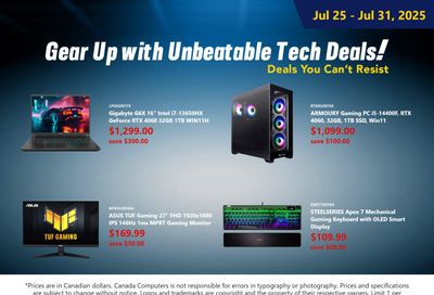 Canada Computers Flyer July 25 to 31