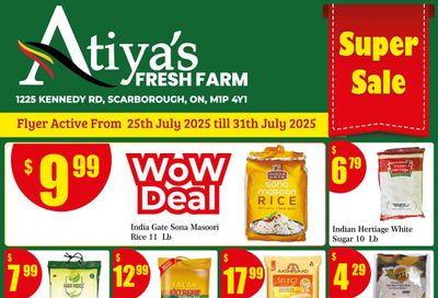 Atiya's Fresh Farm Flyer July 25 to 31