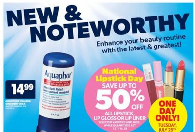 Real Canadian Superstore Ontario: National Lipstick Day up 50% off July 29th + Flyer Deals