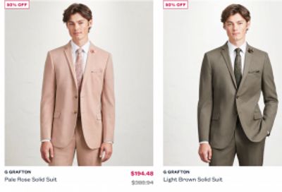 Tip Top Canada: Clearance up to 50% off + Suits From $194.50
