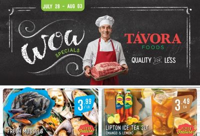 Tavora Foods Flyer July 28 to August 3