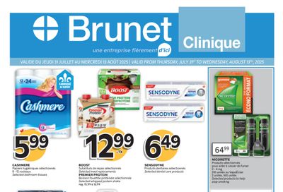 Brunet Clinique Flyer July 31 to August 13