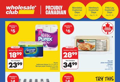 Wholesale Club (West) Flyer July 31 to August 20