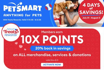 PetSmart Flyer July 31 to August 3