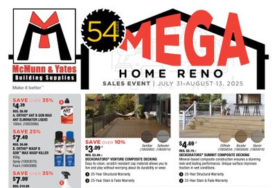 McMunn & Yates Building Supplies Flyer July 31 to August 13