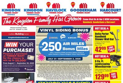 Timber Mart Flyer July 30 to August 12