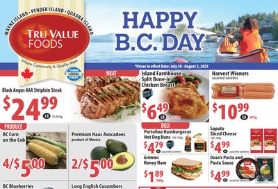 Tru Value Foods Flyer July 30 to August 5