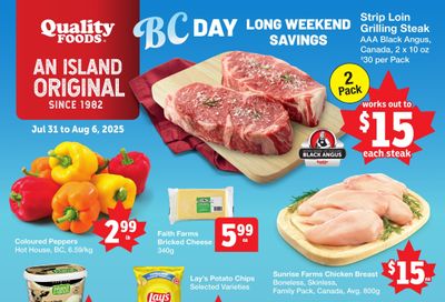 Quality Foods Flyer July 31 to August 6
