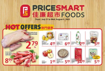 PriceSmart Foods Flyer July 31 to August 6