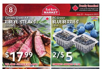 Red Barn Market Flyer July 31 to August 6