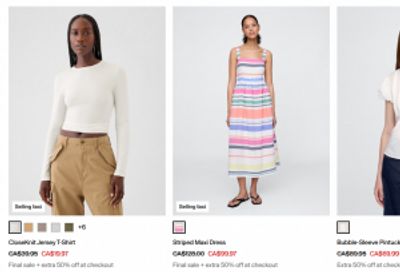 Gap Canada Back To School Event: 40-60% off Select Styles + Extra 50% off Sale