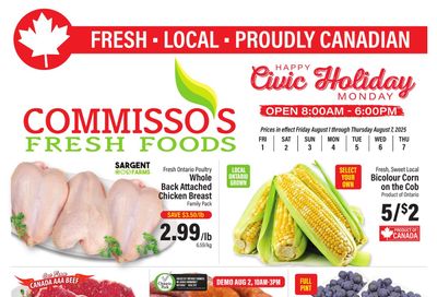 Commisso's Fresh Foods Flyer August 1 to 7