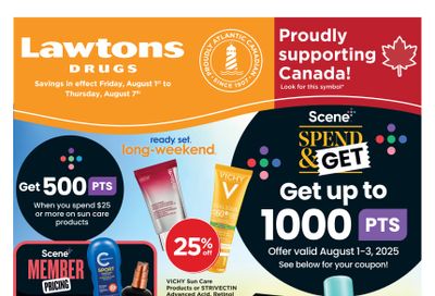 Lawtons Drugs Flyer August 1 to 7