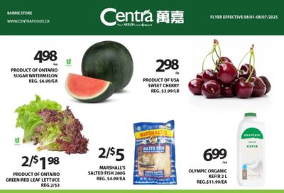 Centra Foods (Barrie) Flyer August 1 to 7