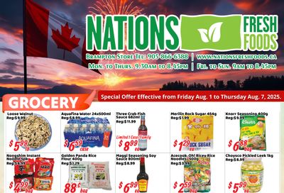 Nations Fresh Foods (Brampton) Flyer August 1 to 7