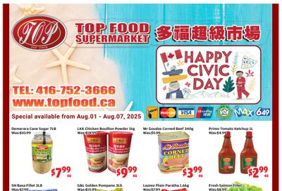 Top Food Supermarket Flyer August 1 to 7