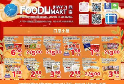 FoodyMart (HWY7) Flyer August 1 to 7