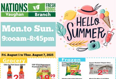 Nations Fresh Foods (Vaughan) Flyer August 1 to 7