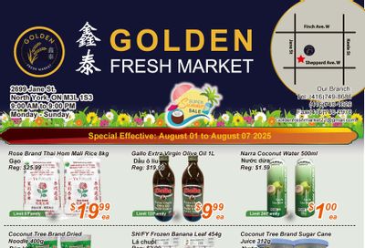 Golden Fresh Market Flyer August 1 to 7