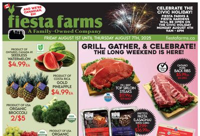 Fiesta Farms Flyer August 1 to 7