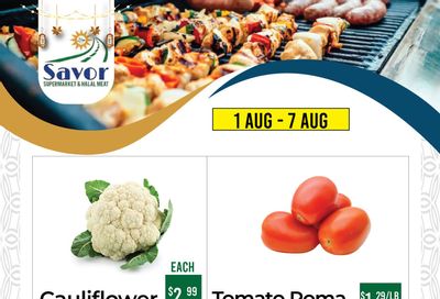 Savor Supermarket Flyer August 1 to 7