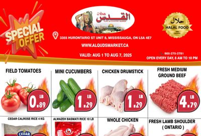 Al-Quds Supermarket Flyer August 1 to 7