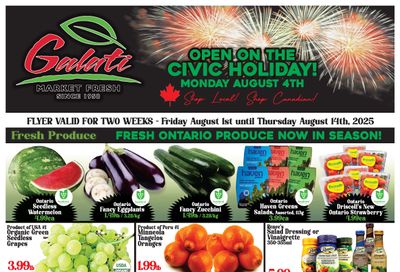 Galati Market Fresh Flyer August 1 to 14