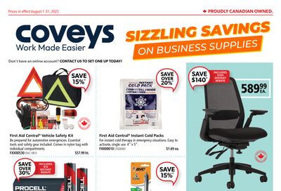 Covey Basics Flyer August 1 to 31