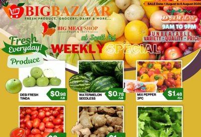 Big Bazaar Canada Flyer August 1 to 6