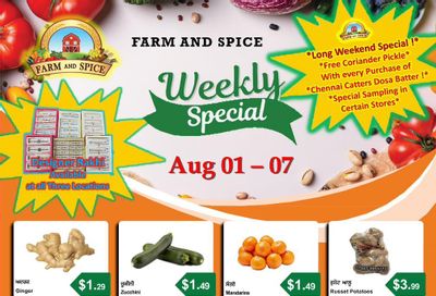 Farm And Spice Grocers Flyer August 1 to 7