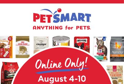 PetSmart Online Flyer August 4 to 10