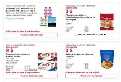 Costco (QC) Warehouse Offers August 4 to 31