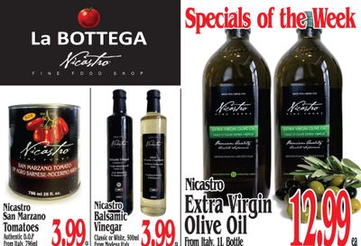 La Bottega Nicastro Fine Foods Flyer August 4 to 17