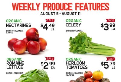 Pomme Natural Market Weekly Produce Flyer August 5 to 11