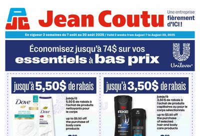 Jean Coutu Flyer August 7 to 20