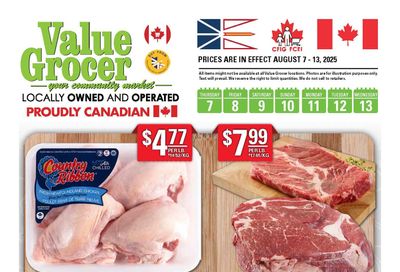 Value Grocer Flyer August 7 to 13