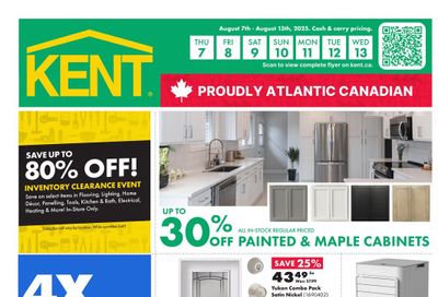 Kent Building Supplies Flyer August 7 to 13