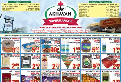 Akhavan Supermarche Flyer August 6 to 12
