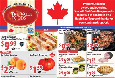 Tru Value Foods Flyer August 6 to 12