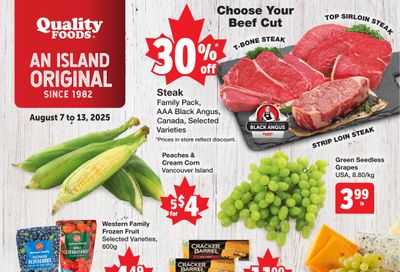 Quality Foods Flyer August 7 to 13