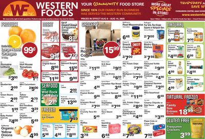 Western Foods Flyer August 6 to 14