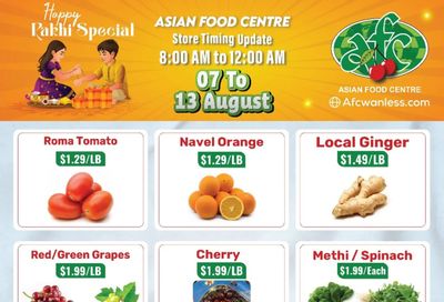 Asian Food Centre (Wanless Dr.) Flyer August 7 to 13