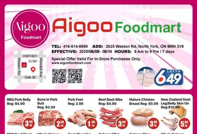 Aigoo Foodmart Flyer August 8 to 14