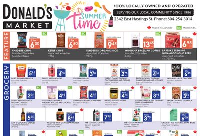 Donald's Market Flyer August 7 to 20